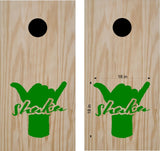 beach lake life cornhole decals