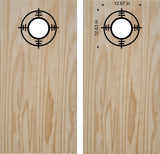 Sights Cross Hairs Cornhole Board Decals - Set of 5 Sticker Rings