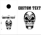 Skull Cornhole Board Decals - Flag Stickers for Custom Design SK03