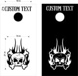 Skull Cornhole Board Decals - Unique Skull Designs for Custom Gameplay