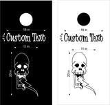 Skull Cornhole Board Decals - Skull Flag Stickers for Custom Game Boards SK11