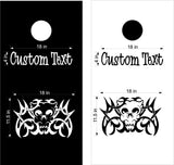 Skull Cornhole Board Decals  Flag Stickers - Unique SK13 Design for Game Day Fun