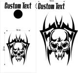 Skull Cornhole Board Decals - Flag Stickers for Custom Decor SK26