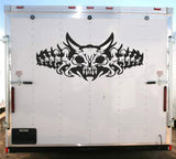 Skull and Bones Vinyl Trailer Decal - Unique Racing Sticker for Your Trailer