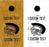 Spartans Sports Team Cornhole Board Decals  Stickers for Both Boards