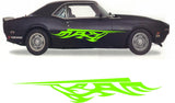 High Gloss Flame Decal Set for Cars  ATVs - Easy Install Aftermarket Graphics SF06