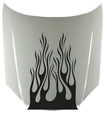 Tribal Flame Vinyl Hood Decal - Stylish Fire Graphic for Car