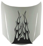 Tribal Flame Vinyl Hood Decal - Eye-Catching Fire Graphic for Cars HF09