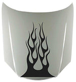 Tribal Flame Vinyl Hood Decal - Stylish Fire Graphic Car Sticker HF11
