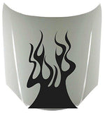 Tribal Flame Vinyl Hood Decal - Stylish Fire Graphics for Car Decoration HF20