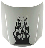 Tribal Flame Vinyl Hood Decal - Stylish Fire Car Sticker Graphic
