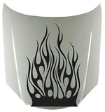 Tribal Flame Vinyl Fire Car Decal - Hood Sticker Graphic