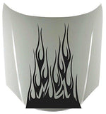 Tribal Flame Vinyl Car Decal for Hood - Stylish Fire Graphic Sticker