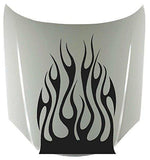 Tribal Flame Vinyl Hood Decal - Stylish Fire Car Graphic Sticker