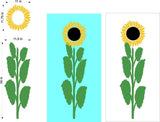 Sunflower Vinyl Decal Sticker for Summer Cornhole Boards