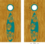 beach lake life cornhole decals