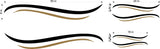 Pontoon Boat Replacement Decals SW03C Swoosh Swish for RVs  Motorhomes