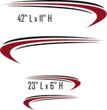 Replacement Decals for Pontoon Boat SW06 Swoosh  Swish RV Motor Home