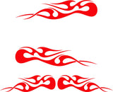 Flames Tribal Decals for Golf Carts Trucks Boats  Go Karts - Model TF003