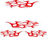 Tribal Flames Decals for Golf Carts Trucks Boats  Go-Carts - Model TF008