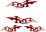 Tribal Flames Decals for Golf Carts Cars Trucks Boats  Go Carts - Model TF014