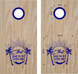 beach lake life cornhole decals