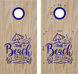 beach lake life cornhole decals