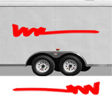 Replacement Camper Decals for Pontoon Boat Trailer  RV Motor Home - CB05 Stripe Set