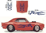 Tribal Flame Car Decals Hood Decal Side Set Vinyl Sticker Auto Kit HF026