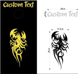 Tribal Scorpion Vinyl Decal Sticker for Cornhole Boards