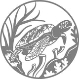 Sea Turtle Etched Glass Decals for Shower Doors  Windows - Vinyl Sticker Art
