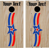 Patriotic USA Cornhole Board Decals - Flag Stickers for Fun Outdoor Games