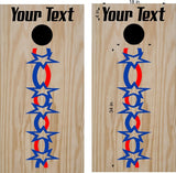 Patriotic USA Cornhole Board Decals - Flag Stickers for Festive Fun