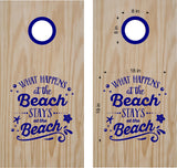 beach lake life cornhole decals