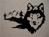 Wolf Wall Decals - Vinyl Stickers for Bedroom Man Cave  Nursery Decor