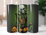 Halloween Themed 20 oz Skinny Tumbler - Sublimated Design H111