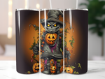 Halloween 20 oz Skinny Tumbler - Sublimated Spooky Design for Festive Sips