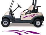 Die-Cut Purple Golf Cart Graphics - 33" x 4" - StickerChef