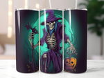 Halloween 20 oz Skinny Sublimated Tumbler - Festive Design for Holiday Drinks