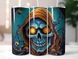 Halloween 20 oz Skinny Tumbler - Spooky Sublimated Design