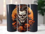 20 oz Halloween Skinny Tumbler - Sublimated Design for Spooky Sips