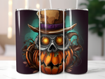 20 oz Halloween Skinny Tumbler - Sublimated Design for Spooky Sips