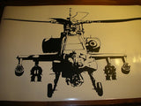 Black Helicopter Vinyl Wall Decal