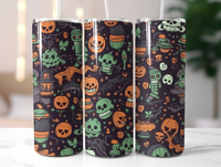 Halloween 20 oz Skinny Tumbler - Festive Sublimated Design H212