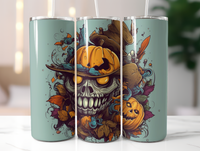 20 oz Halloween Skinny Tumbler - Festive Sublimated Design H031