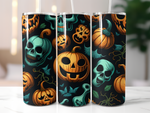 Halloween 20 oz Skinny Tumbler - Sublimated Spooky Design H032