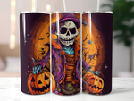 Halloween 20 oz Skinny Tumbler - Fun Sublimated Design for Parties and Gifting