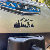 a sticker on the side of a trailer that says, forest river salem