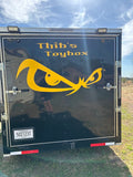 Fear Nothing Snow Melting Trailer Decals - Durable Winter Graphics for Adventurers