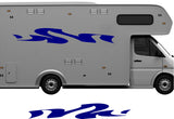 Large Replacement Trailer Decals Set for Pontoon Boat  RV - Stripes  Graphics CB76